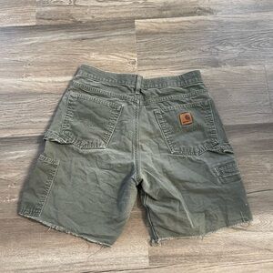 Carhartt Olive Cargo Shorts